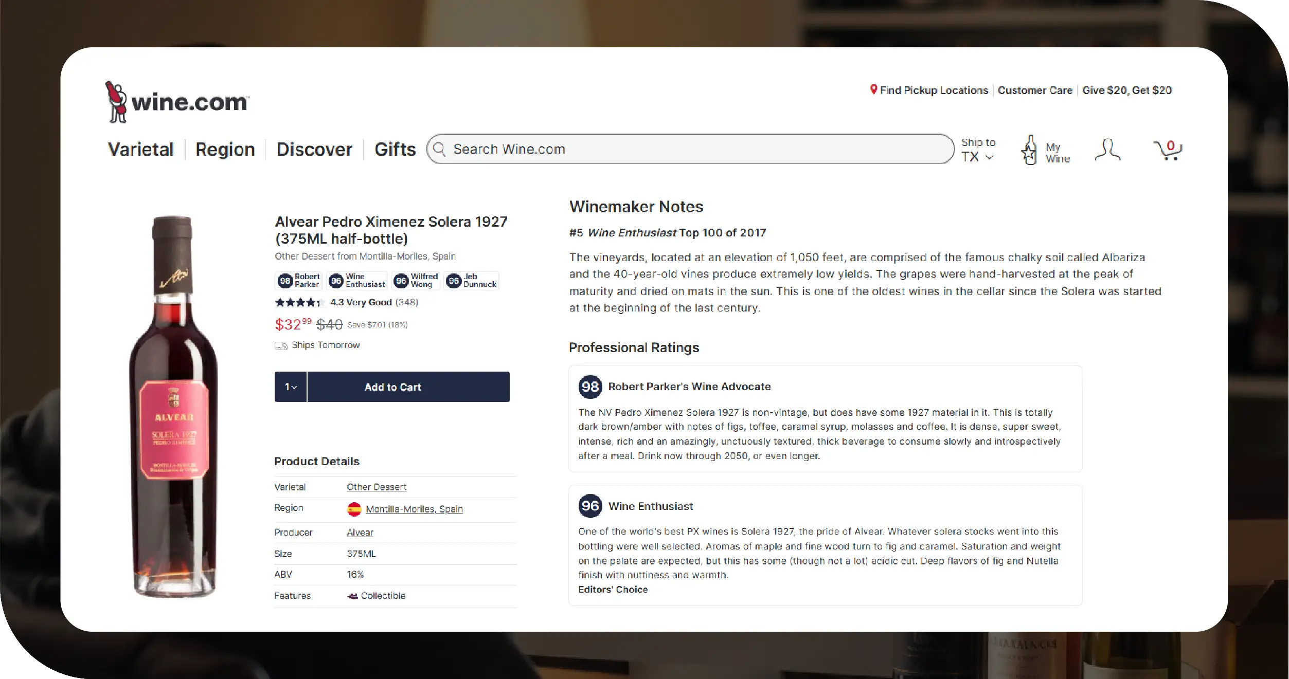 Wine.com Liquor Key Solutions
